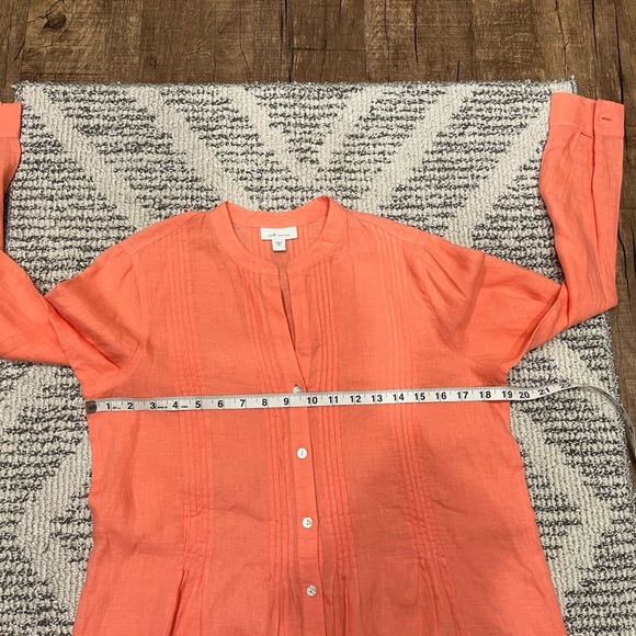 J.Jill Love Linen tunic button down tunic - Picture 6 of 6